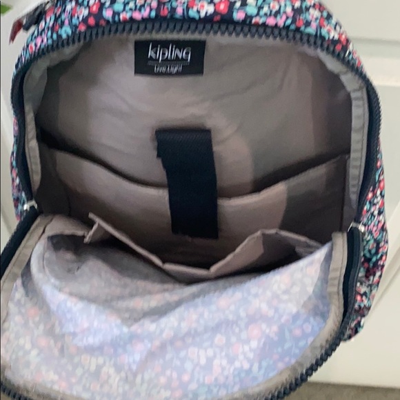 Kipling Seoul Backpack/Laptop, Glistening Poppy BL - Picture 4 of 7